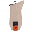 MI-CHAUSSETTE PUR FIL D'ECOSSE A CÔTES