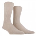 MI-CHAUSSETTE PUR FIL D'ECOSSE A CÔTES