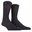 MI-CHAUSSETTE PUR FIL D'ECOSSE A CÔTES