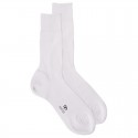 MI-CHAUSSETTE PUR FIL D'ECOSSE A CÔTES