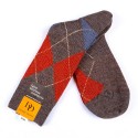 MID-SOCKS, REINFORCED WOOL, DIAMOND PATTERN