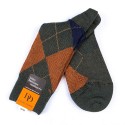MID-SOCKS, REINFORCED WOOL, DIAMOND PATTERN