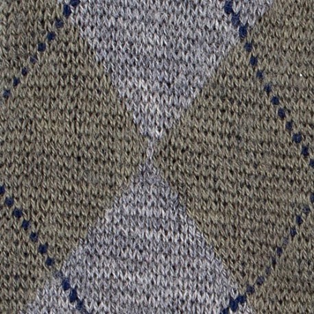 MID-SOCKS, REINFORCED WOOL, DIAMOND PATTERN