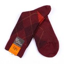 MID-SOCKS, REINFORCED WOOL, DIAMOND PATTERN