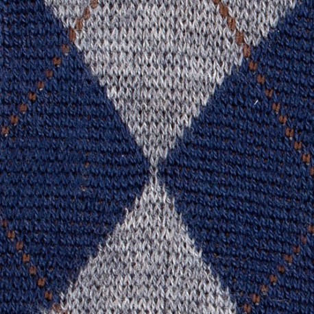 MID-SOCKS, REINFORCED WOOL, DIAMOND PATTERN