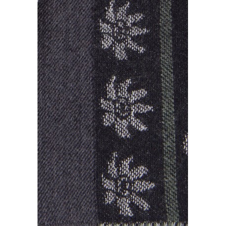SCARF - PURE NEW WOOL - FLOWERS