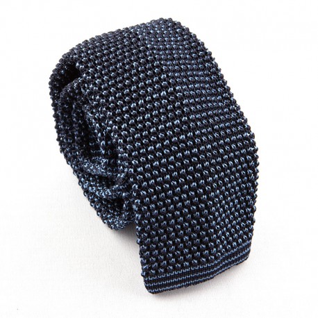 Knit tie silk