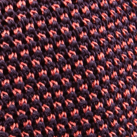 Knit tie silk
