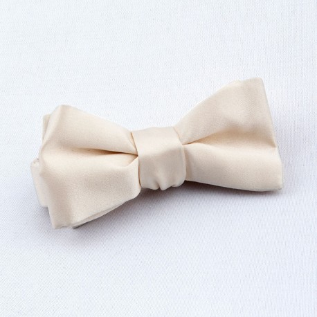 Nœud Papillon satin de soie gris