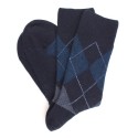 MID-SOCKS, REINFORCED WOOL, DIAMOND PATTERN