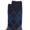 MI-CHAUSSETTES, LAINE RENFORCÉE, CARREAU ÉCOSSAIS