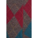 MID-SOCKS, REINFORCED WOOL, DIAMOND PATTERN