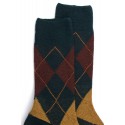 MI-CHAUSSETTES, LAINE RENFORCÉE, CARREAU ÉCOSSAIS