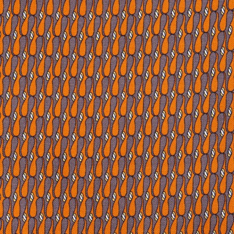 ORANGE, MOTIF GRIS