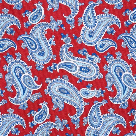 ROUGE, CACHEMIRE BLEU/BLANC