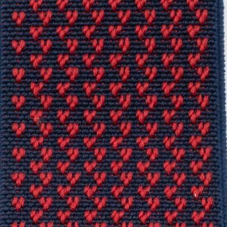 BRETELLES À CLIPS, MARINE V ROUGE