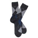 MID-SOCKS, REINFORCED WOOL, DIAMOND PATTERN