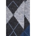 MID-SOCKS, REINFORCED WOOL, DIAMOND PATTERN