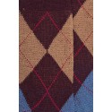MID-SOCKS, REINFORCED WOOL, DIAMOND PATTERN