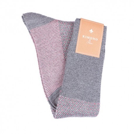 KIMONO GREY PINK