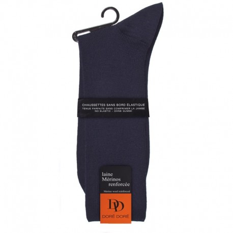CHAUSSETTES SANS ELASTIQUE, LAINE RENFORCÉE RENFORCÉ