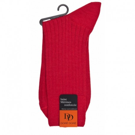 MID SOCK, REINFORCED WOOL WITH RIBS