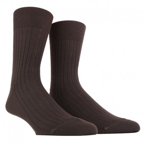 MID SOCK, REINFORCED WOOL WITH RIBS
