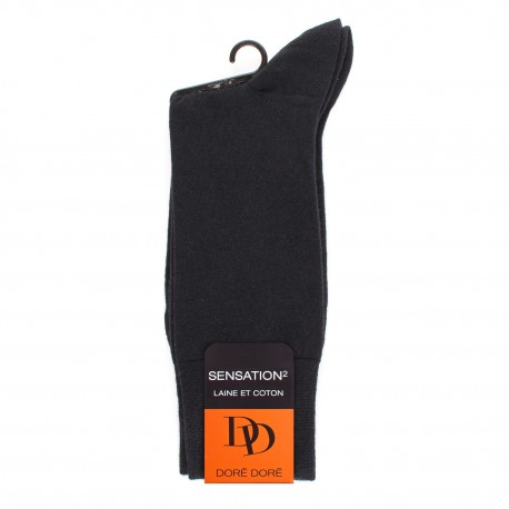 MI-CHAUSSETTE LAINE & COTON